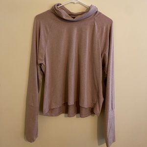 light pink athletic running sweater